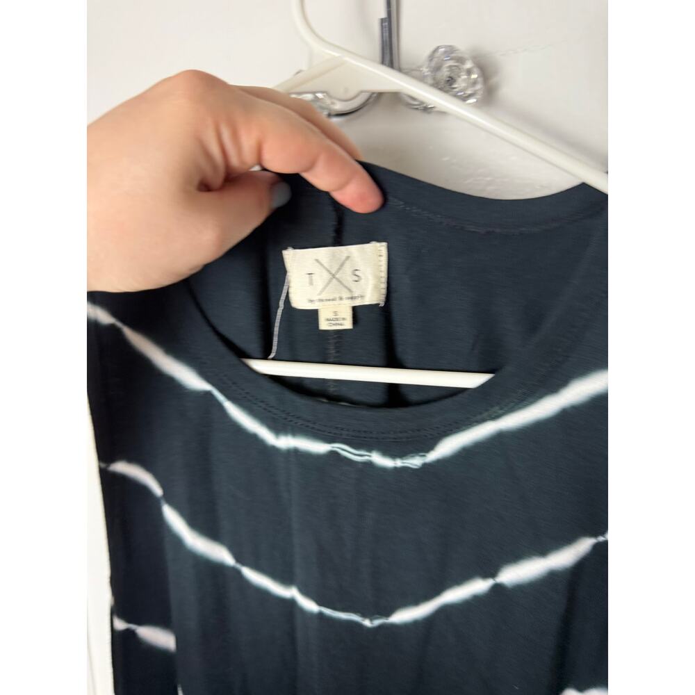 Thread & Supply Sleeveless Swing Dress Women's Small Black White Jersey Knit - Picture 3 of 6